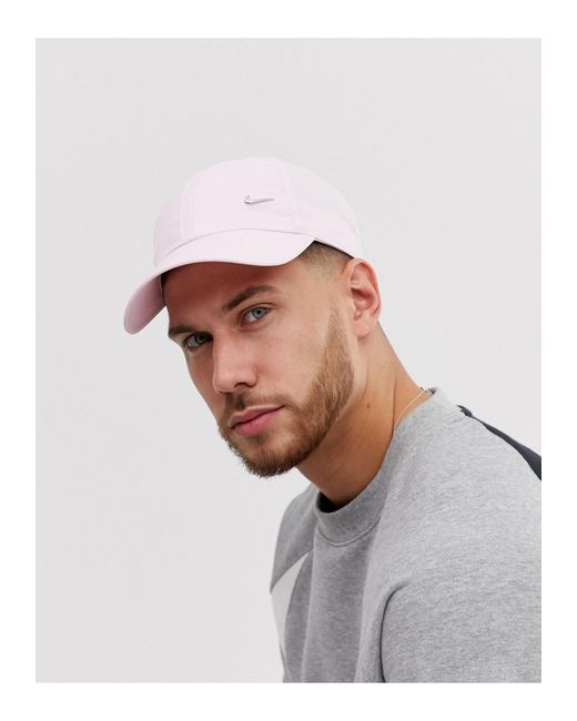 Nike Pink Metal Swoosh Cap