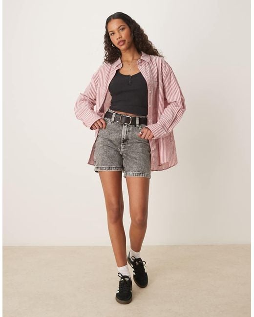 Dickies Gray Carpenter Regular Fit Denim Shorts