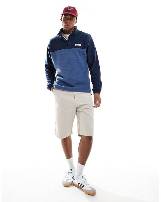 Polar Con Media Cremallera Steens Mountain De Columbia de hombre de color Blue