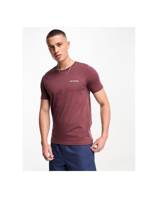 Exclusivité asos - - rapid ridge - t-shirt avec imprimé graphique au dos - marron Columbia pour homme en coloris Red