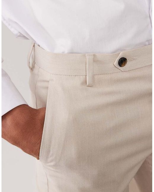 ASOS Natural Skinny Suit Trousers for men