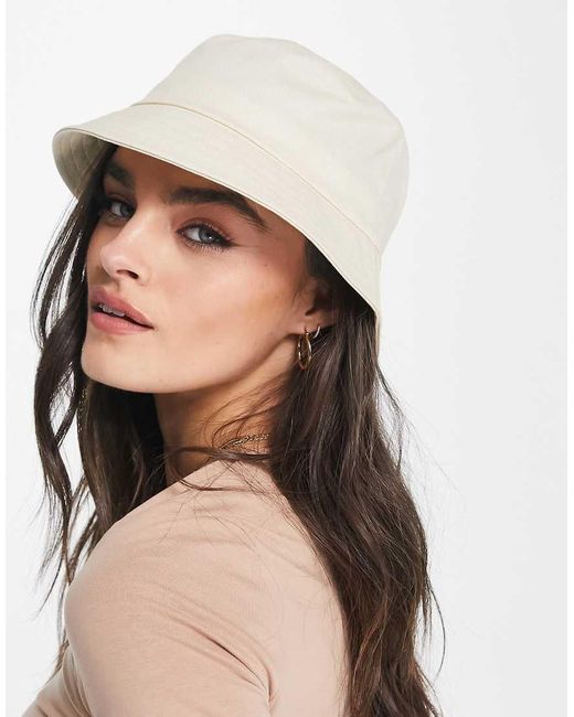 ASOS Natural Canvas Bucket Hat