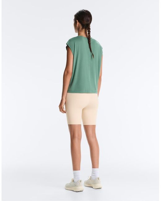 Oysho Green Modal Blend Sleeveless T-Shirt