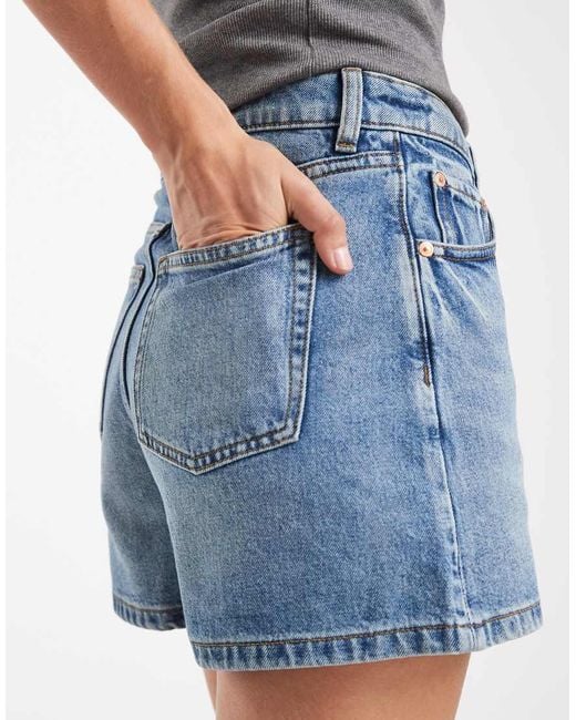 & Other Stories Blue Loose Fit Denim Shorts