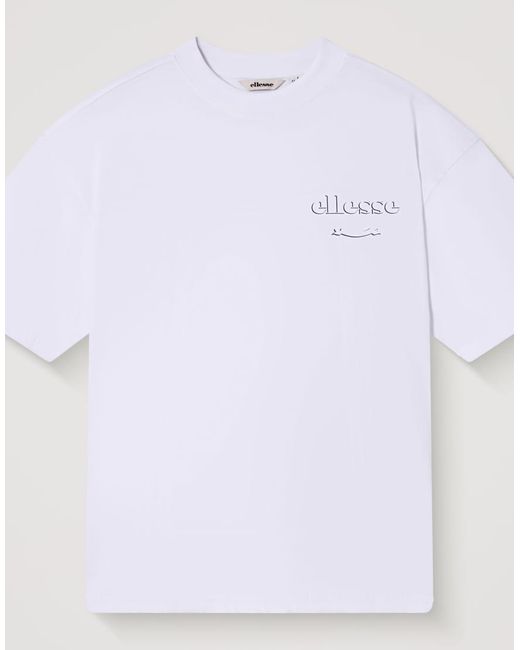 Ellesse White Scroll Tee for men