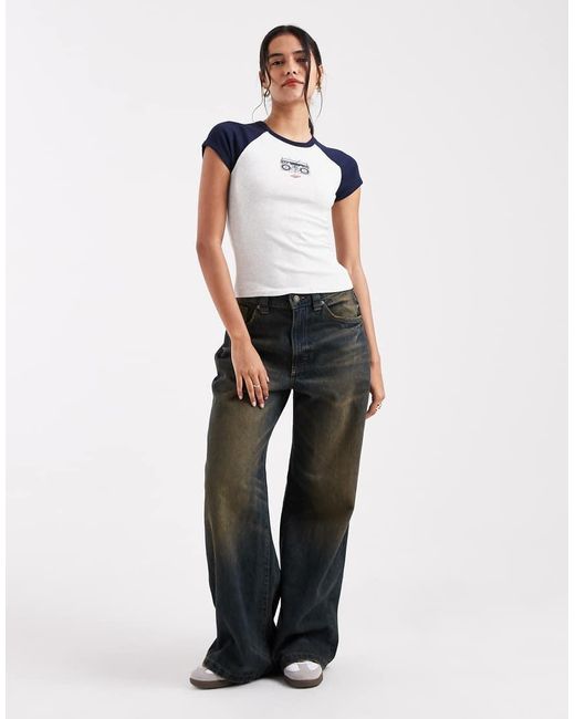 Levi's White Riley Back Print T-Shirt