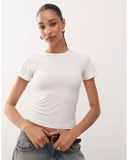 Collusion White – elevated – halbtransparentes t-shirt