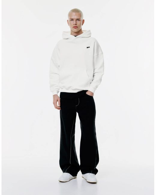 Pull&Bear – kapuzenpullover in White für Herren