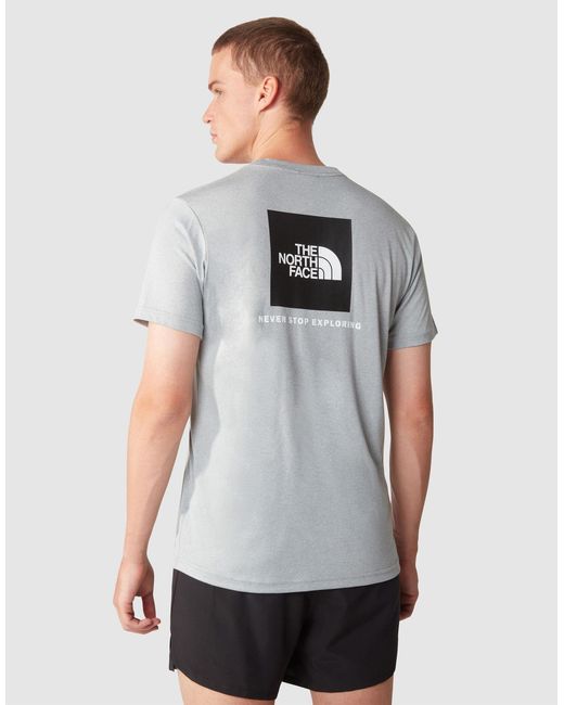 The North Face White Reaxion Red Box Short Sleeve T-shirt for men