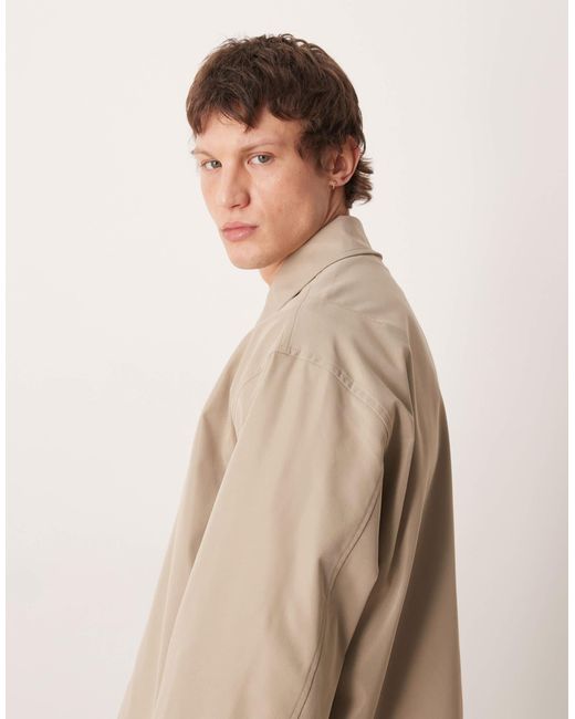 ASOS Natural Oversized Jacket for men