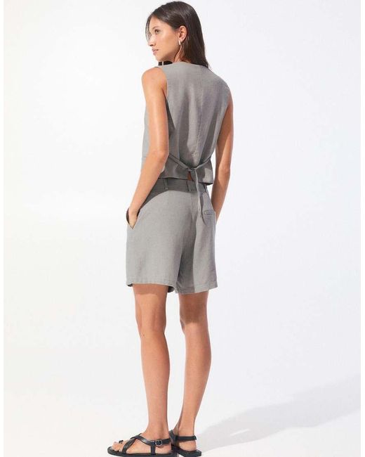 Pull&Bear Rustiek Gilet in het Gray