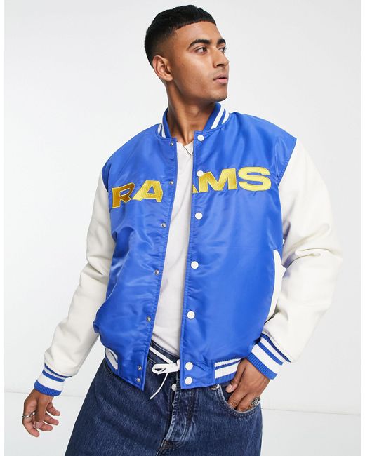 Nfl la rams - giacca stile college di Pull&Bear in Blue da Uomo