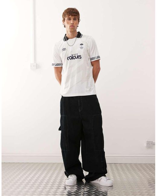 Maglia Da Calcio Bianca Con Fettuccia di Umbro in White da Uomo