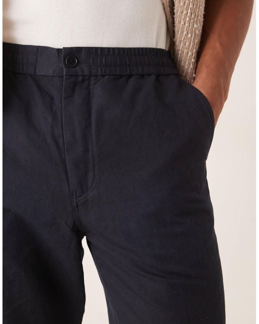 ARKET White Linen Blend Pants for men