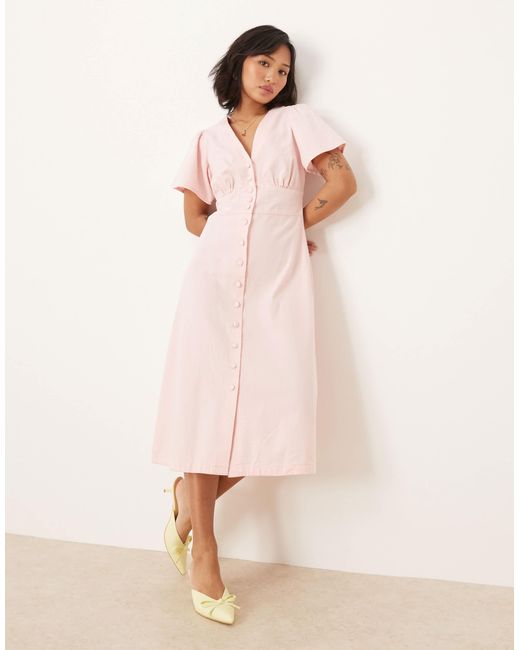 Nobody's Child Petite Pink – alexa – midi-jeanskleid