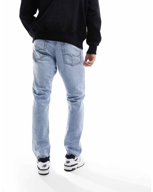 Jack & Jones Essentials – chris – gerade geschnittene jeans in Blue für Herren