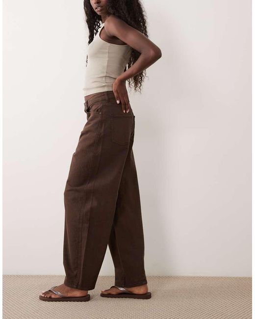 Jdy Brown Susie Barrel Jeans