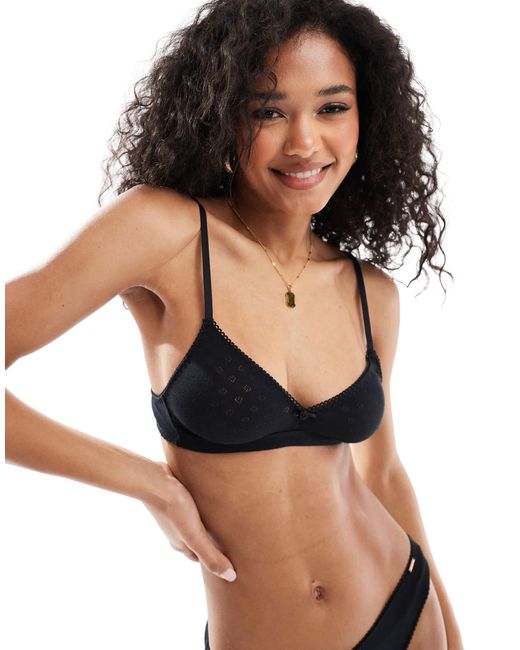 DORINA Black – unwattiertes pointelle-bustier