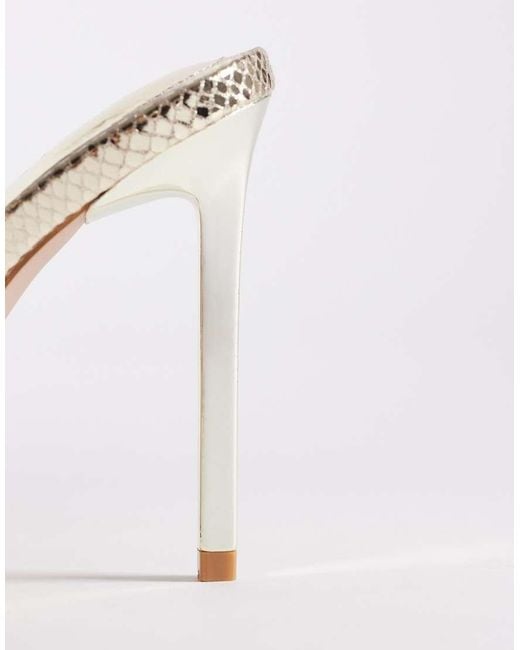 SIMMI White Simmi London Wide Fit Ola Embellished Heeled Sandals