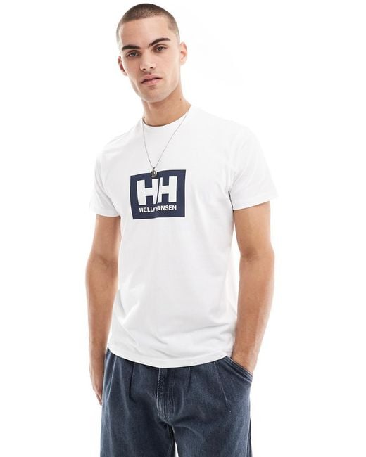 Helly Hansen White Hh Box T-Shirt for men