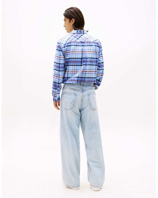 Tommy Hilfiger Blue Jamie Loose Straight Leg Ripped Jeans for men