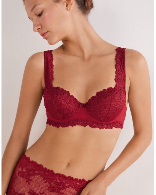 Intimissimi Red Pretty Flowers Sofia Balconette Bra