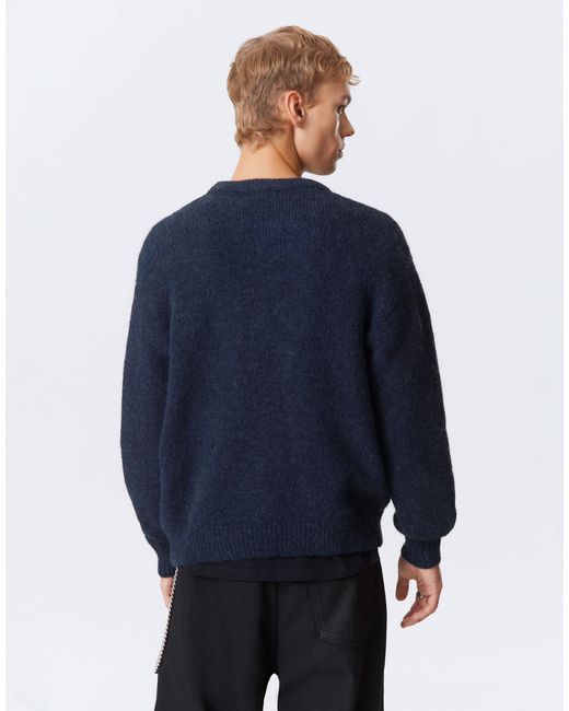 Weekday Blue Wool Blend Jumper for men