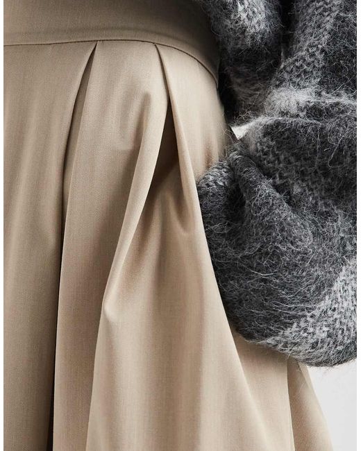 ASOS Natural Extreme Wide Leg Culotte
