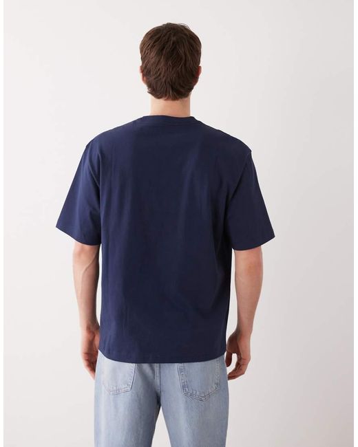 Weekday Blue Relaxed Fit Heavyweight Jersey T-shirt for men