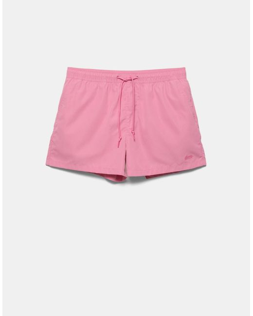 Pull&Bear – badeshorts in Pink für Herren