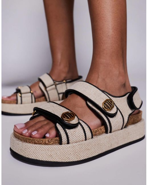 River Island Brown Chunky Dad Sandal