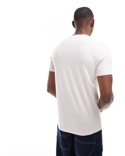 Camiseta con logo icon Hollister de hombre de color White