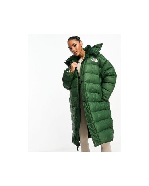 The North Face Green Acamarachi Oversized Long Puffer Coat