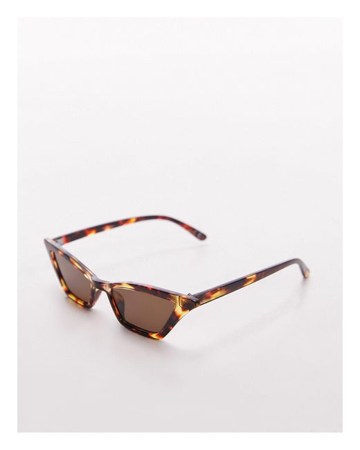 Violet - occhiali da sole cat-eye tartarugati di TOPSHOP in Black