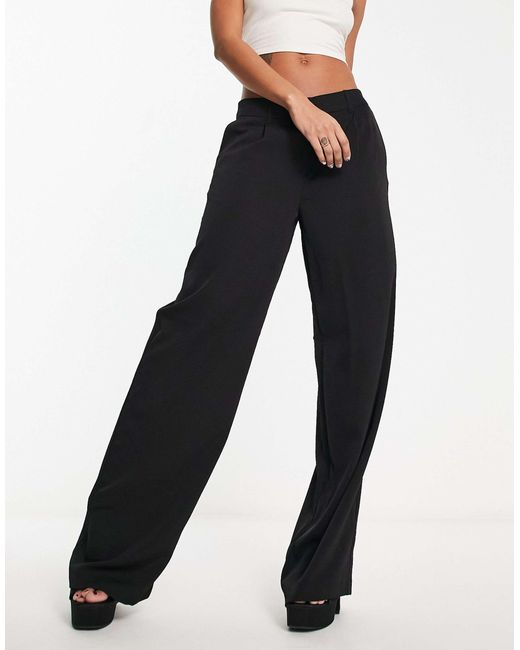 Vero Moda White Tailored Stand Alone Dad Trousers With Pleat Front