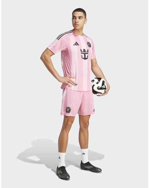 Adidas Originals Pink Inter Miami Cf 25/26 Home Authentic Jersey for men