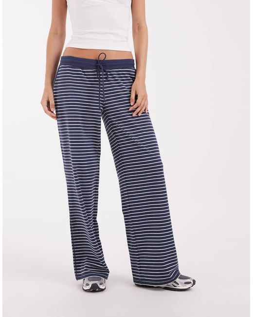 Hollister Blue Cosy Wide Leg Trousers