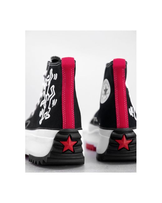 converse run star keith haring