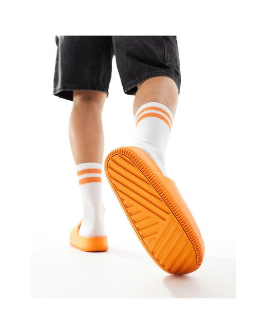 Nike Orange Calm Mule for men