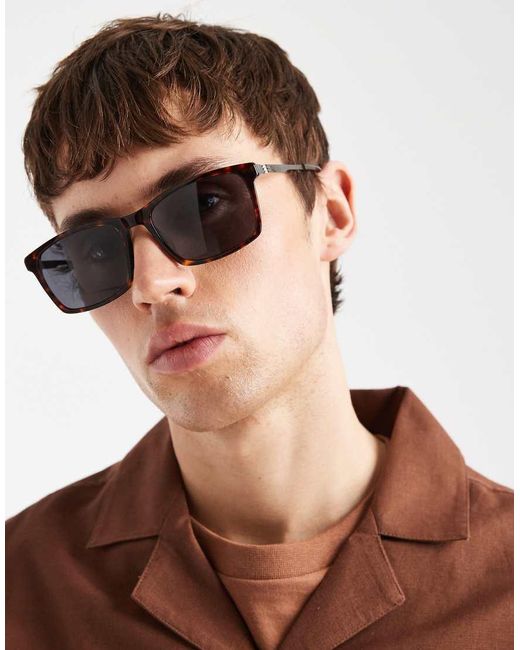 Boss Sunglasses Brown Boss Square Sunglasses for men