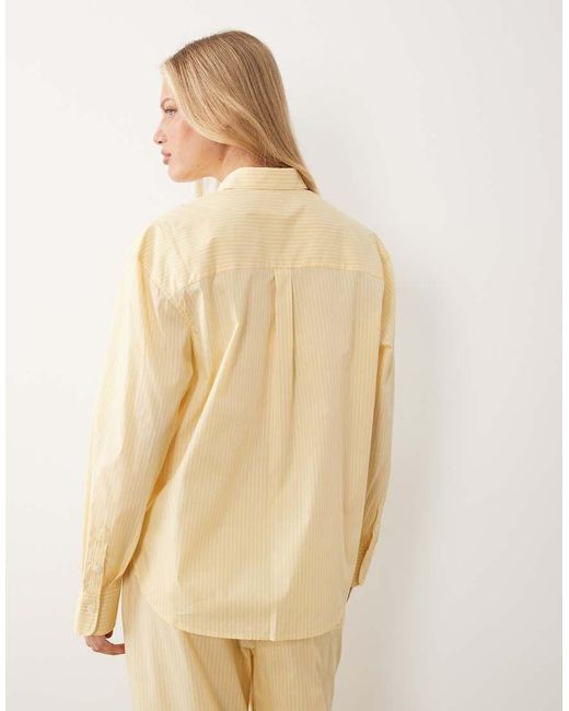 GOOD AMERICAN Natural Poplin Classic Boxy Shirt Co-Ord