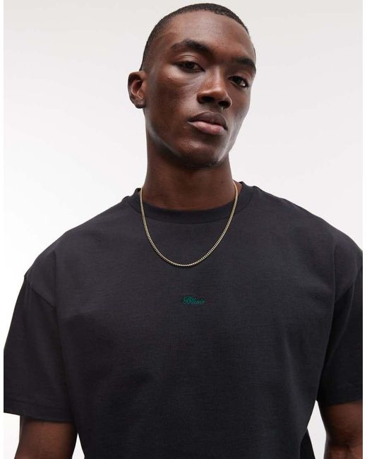 BLKVIS Green Script Logo T-shirt for men