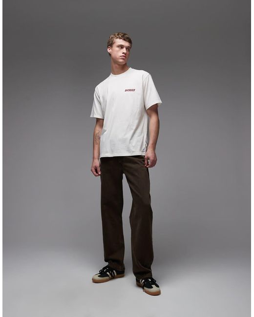 Dickies Gray Dry Ridge Backprint T-Shirt for men