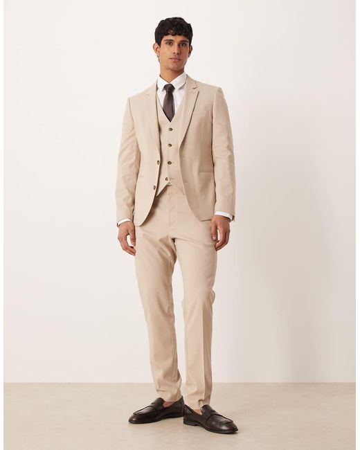 ASOS Natural Skinny Suit Jacket for men