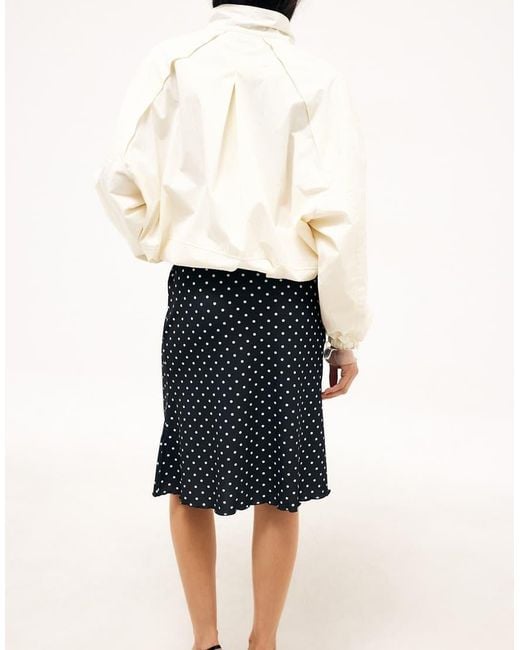 NA-KD White Knee Length Jersey Skirt