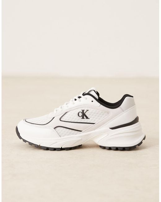 Calvin Klein Natural Tokyo Runner Trainers