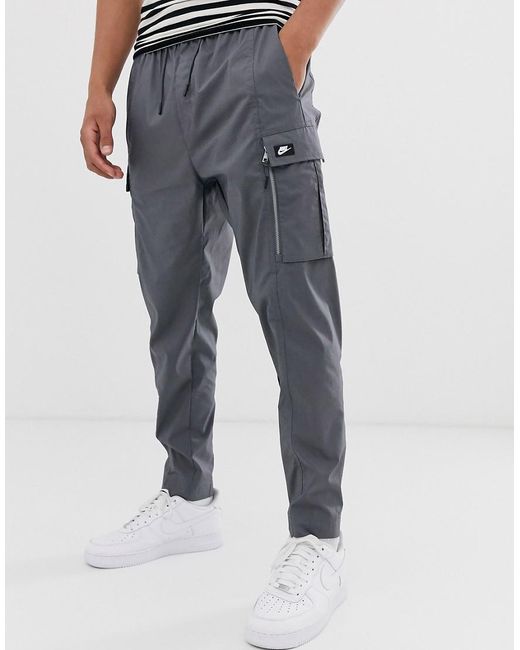 Nike Cargo Sweatpants In Gray for men