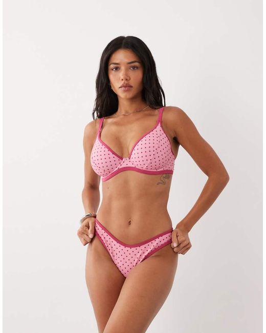 Peek & Beau Red High Leg Bikini Bottom