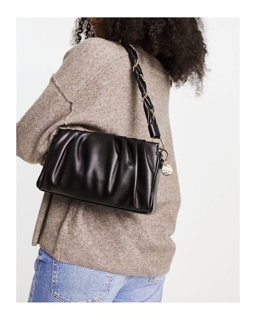 ALDO Shoulder Bag With Twisted Handle in Black Lyst UK