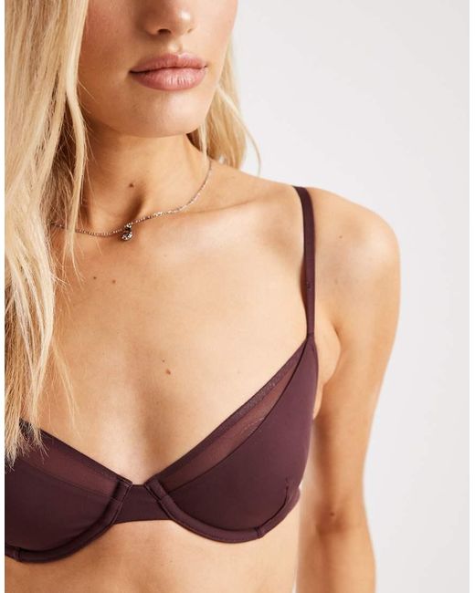 Cotton On Brown Double Layer Underwire Bra